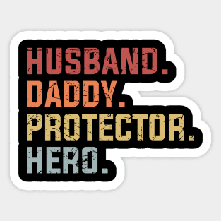 Husband Daddy Protector Hero Sticker